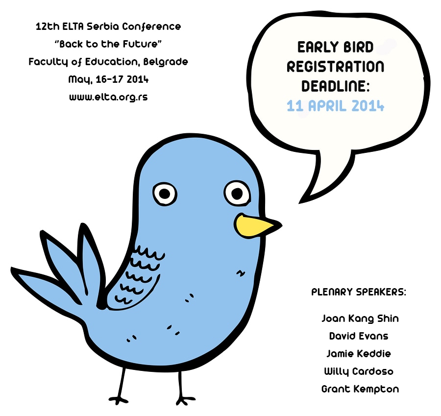 Early Bird Registration Extended Elta English Language Teachers