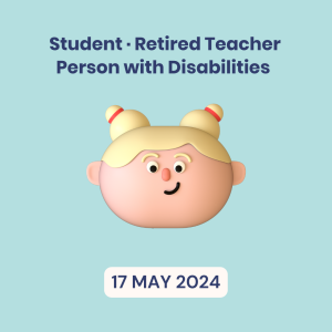 Student/Retired Teacher/Person with Disabilities, First-day Pass, 17 May 2024