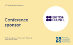 British Council joins as a Platinum Sponsor of the upcoming ELTA Conference