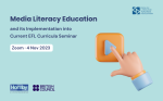 Media Literacy Education · Zoom · 4 Nov 2023