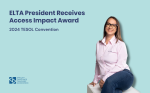 ELTA President Receives Access Impact Award at TESOL 2024