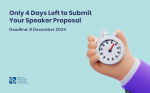 Only 4 Days Left to Submit Your Speaker Proposal!